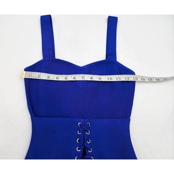 Elliatt Kim Bodycon Cobalt Blue Sleeveless Corset Midi Dress Women's Size XS - Picture 6 of 12